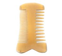 LRXIYODE Double Sided Tooth Horn Comb with Wide and Fine Teeth for Efficient Detangling Scalp Massage and Anti-static Hair Care Suitable for All Hair Types Home Travel and Office Use