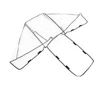 LRXIYODE Double Stroller Rain Cover with Rear and Front Seats Eva Material Universal Full Protection for Baby Large Size Fits Most Double Strollers for Outdoor Use