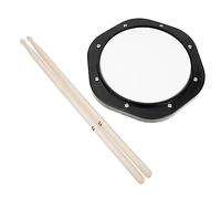 LRXIYODE Drum Pad Dumb Drum Practice Mat for Basic Skills Training Includes Cushion and Pouch for Home Practice Sessions