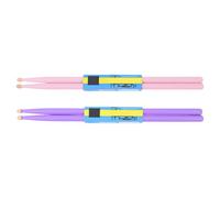 LRXIYODE Drumsticks Classic Purple 2 Pairs Maple Lightweight with Good Sense of Gravity Percussion Instrument Stick for Beginners and Musicians Practicing Drums and Musical Styles