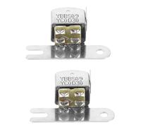 LRXIYODE Dual Channel Tape Recorder Accessory Component and Independent Buttons, Enhanced Clarity Stereo Cassette Deck Magnetic Head 2pcs with Metal Construction for Vintage Audio Repair