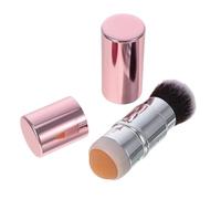 LRXIYODE Dual-end Volcanic Stone Oil Absorbing Roller with Makeup Brush Facial Massager for Oil Control and Portable Natural Skin Care Tool for Women