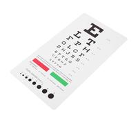 LRXIYODE Dual Sided Portable Vision Test Eye Chart for Wall with Clear Plastic Design Sturdy and Suitable for Eye Exams at Home School and Glasses Shops