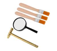 LRXIYODE Educational Archaeology Dig Kit for Mallet Magnifier Brushes Stem Science Set for Pretend Play Excavation and Fine Motor Skill Development