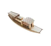 LRXIYODE Educational DIY Wooden Boat Model Kit for Adults and Eco Friendly Craft for Logical Thinking and Hands Fun Decorative Handicraft Ornament Home Office Bedroom
