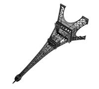 LRXIYODE Eiffel Tower Alloy Statue and Cake Topper in Black Zinc with Drop-resistant Design, Elegant Minimalist Decor for Restaurant Tables and Display Cabinets