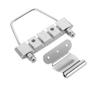 LRXIYODE Electric Bass Bridge for String Bass Guitar Metal String-mounted Top Load Bridge Tailpiece Saddle Replacement Suitable for Jazz and Precision Playing