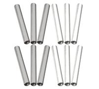 LRXIYODE Electrolyzer Laboratory Aluminum and Iron Rods, 12 Pieces Precision Electrodes for Science Experiments and Laboratory Analysis, 7 x 0.8 cm