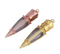 LRXIYODE Empty Lip Gloss Bottles 2pcs Small Refillable Makeup Containers with Radish-shaped Tube Design in Gold and Rose Gold for Lip Gloss Storage and Travel Use