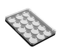 LRXIYODE Empty Magnetic Eyeshadow Palette with 15 Compartments Cosmetic Tray for Women Diy Makeup Storage Organizer Compact Black Eyshadow Palette for Travel and Daily Use