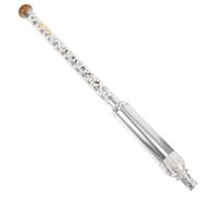 LRXIYODE Ethnic Vertical Bawu Instrument in G Tuning Detachable Design for Traditional Music Performances Blue and White Porcelain Finish Unique Tonal Quality Convenient for Musicians the