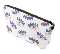 LRXIYODE Evil Eye Makeup Organizer Bag with Zipper Small Travel Cosmetic Pouch for Women Multifunctional Coin and Jewelry Storage Fashionable Eye-catching Design