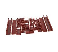 LRXIYODE Extended Ancient Architecture Staircase Model for Aquariums and Terrariums Plastic Craftsmanship Kit with Pathways and Accessories for Micro Landscapes Collectors and Hobbyists