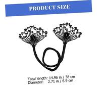 LRXIYODE Flexible Hair Bun Maker for Women Creative Air Styling Tool with Supple Material Easy to Use Hair Clip for Messy Formal Updos Decorative Black Flower Headband for Parties and Daily