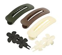 LRXIYODE Flower Duckbill Hairpin Flat Claw Clips Floral Hair Clips for Women for Wedding Prom Party Hair Styling Tools