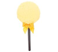 LRXIYODE Fluffy Makeup Powder Puff Small Dry Powder Puff with Handle for Face and Body Gold Color Household Cosmetic Tool Suitable for Travel and Daily Use