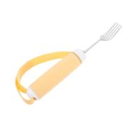LRXIYODE Foldable Portable Fork the Elderly Rehabilitation Aid Lightweight 304 Stainless Steel Easy-to-Hold Auxiliary Tableware Suitable for Left and Right Hands