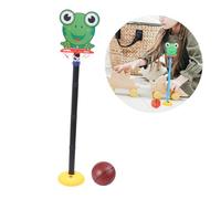 LRXIYODE Frog Cartoon Basketball Hoop for Indoor Outdoor Use Lightweight Plastic Stand Set for S Sports Play and Skill Practice