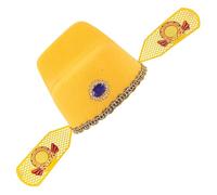 LRXIYODE Funny Cosplay Hat Lightweight Yellow Headwear for Chinese Year Party for Performances Celebrations and Daily Wear Adds Joy to Any Festivity
