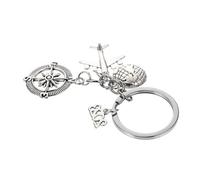 LRXIYODE Graduation Keychain Metal Keyring Earth Globe Design for Graduation Bag Pendant Decor and Key Holder for Celebrations and Parties