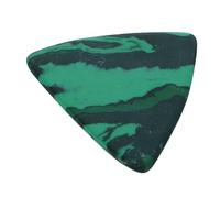 LRXIYODE Green Gemstone Guitar Pick for Electric Acoustic Bass Guitars Ukulele Durable Triangular Plectrum Instrumental Assistance for Folk and Electric Players