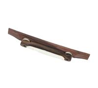 LRXIYODE Guitar Bridge and, Special Custom Crafted Height Adjustable Design Coffee Wood Smooth Surface Archtop Jazz Guitar Part for Acoustic and Classical Instruments