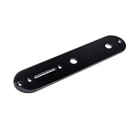 LRXIYODE Guitar Control Cavity Cover Wiring Plate for Tl Electric Guitar Black Metal Bridge Control Panel with Standard Mounting Replacement Part for DIY and Repair