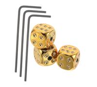 LRXIYODE Guitar Electric Bass Guitar Accessories 3 Set Dice Shape Volume Tone Control Knobs Stable Rotation with Wrench, Metal and Unique Stylish Design for Professionals and Beginners