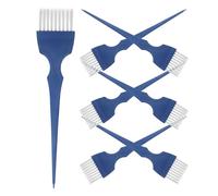 LRXIYODE Hair Coloring Brushes Set Random Color 7pcs with Fiber Hair and Plastic Handles Easy to Use Hard to Break Tint Applicator Brushes for Hairdressing