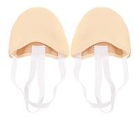 LRXIYODE Half Sole Ballet Dance Shoes for Women with Maximum Traction and Balance, Made of Sturdy Pu Synthetic Leather, for Yoga and Dancing Practice the House Golden