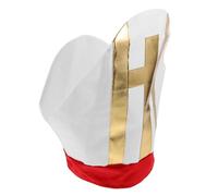 LRXIYODE Halloween Clergy Costume Hat for Lightweight Comfortable Pope Headpiece Easy Wear Biblical Priest Accessory for Theater Party and Nativity Role Play