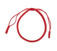 LRXIYODE Handmade Red Cord Bracelet with Knot Design Lucky Amulet Rope Jewelry for Protection and Fortune Woven String Bracelet Gift for Couples Friends and Family