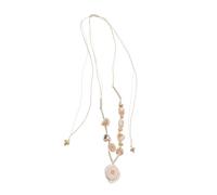 LRXIYODE Hawaiian Conch Shell Necklace Lightweight Boho Beach Jewelry for Women Summer Vacation Layering Clavicle Chain Ocean Inspired Accessory
