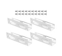 LRXIYODE HDD Bay Bracket Mounting Adapter for Easy Installation and Wide Compatibility 2 Pairs 5.25 Inch to 3.5 Inch with Screws , Alloy Hard Drive Bay Converter in Desktop Computer Optical