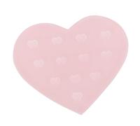 LRXIYODE Heart Shaped Colored Glass Lash Tray for Eyelash Extension Eyelash Sticking Tool Pad for Beginners and Professionals Salon Grade Portable and Smooth Edged