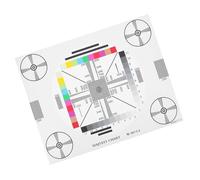 LRXIYODE High-resolution Camera Focus Adjustment Lens Test Chart for Monitor Calibration Color Checker Card for Cctv Image Quality and Color Accuracy Testing
