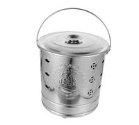 LRXIYODE High-temperature Resistant Stainless Steel Burning Bucket Opening Sacrificial Incinerator for Paper Money Prayers and Worship Garden Burn Barrel