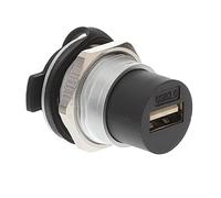 LRXIYODE Industrial USB Flush Mount Connector Female to Female Panel Coupler for High Speed Data Transfer Tool Installation USB Port Charger Extension for Desktop Laptop Media Devices