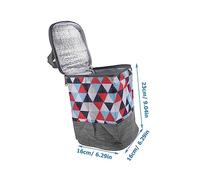 LRXIYODE Insulated Bottle Pouch Bag with Handle Portable Oxford Cloth Milk Bottle Cooler Bag for Travel Thermal Storage Tote with Zipper Multipurpose Lunch and Milk Carrier for Parents