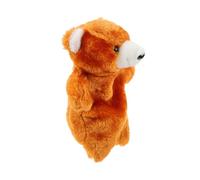 LRXIYODE Interactive Bear Hand Puppet for Plush Animal Storytelling Companion Realistic Soft Stuffed Puppet for Imaginative Play and Early Learning Fun