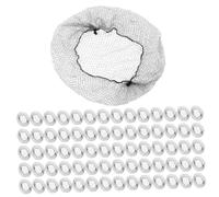 LRXIYODE Invisible Hair Net Bun Nets 100pcs 20 Inch Stretchable Breathable for Women Food Service Ballet and Daily Use