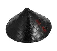 LRXIYODE Japanese Bamboo Ninja Hat Breathable Cosplay Samurai Accessory for Men Party Stage Performance and Sun Protection