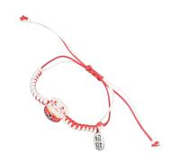 LRXIYODE Japanese Ceramic Cat Bracelet for Women and Braided Red Protection Wrist Rope Handmade Fortune Charm Jewelry Durable Cotton Thread Lucky Maneki Neko Accessory
