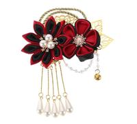 LRXIYODE Japanese Style Hair Clip Chinese Tassel Flower Hairpin Vintage Kimono Hair Ornament for Women Girls Wedding Festival