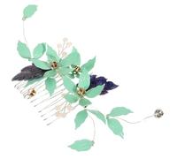 LRXIYODE Leaf Pearl Hair Comb for Women Elegant Bridal Wedding Hair Accessories Unique Decorative Comb for Bridal Hairstyles Gorgeous Design