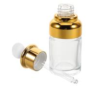 LRXIYODE Leakproof Glass Dropper Bottle Refillable Essential Oil Vial with Precise Dispensing for Travel Skincare and Makeup Sample Storage