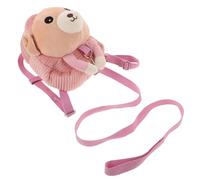 LRXIYODE Leash Backpack Plush Mini School Bag for Safety Leash Soft Cute Cartoon Design Travel Girl Backpack Prevent Wandering