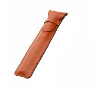 LRXIYODE Leather Protective Sleeve for Pencil Compatible with Ipad Brown Handwriting Pen Case with Scratch and Damage Protection Genuine Leather Cover Preventing Rolling and Loss