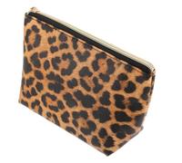 LRXIYODE Leopard Pattern PU Makeup Bag Portable Toiletry Organizer for Women Travel Cosmetic Pouch Large Capacity Decorative Storage for Cosmetics Toiletries Jewelry