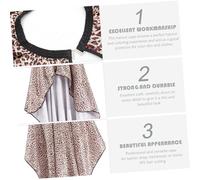 LRXIYODE Leopard Print Haircut Cape for Women Hairdressing Gown Hair Treatment Cape Barber Salon Styling Apron Professional Hair Cutting Shawl for Home and Salon Use